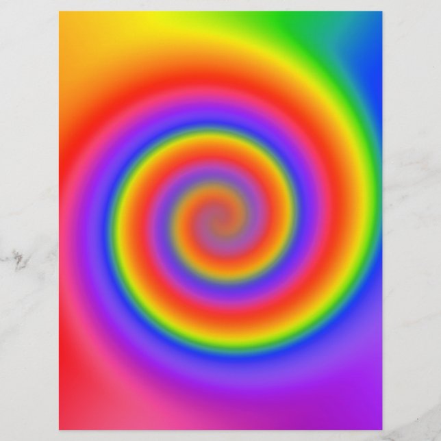 Vorlage für Flyer: Farbiges Spiraldesign Flyer (Vorne)