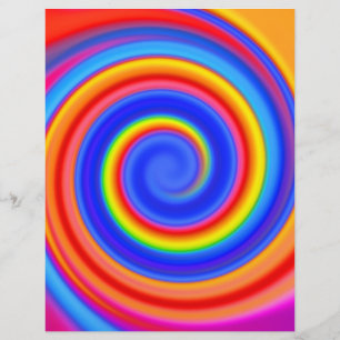 Vorlage für Flyer: Farbiges Spiraldesign Flyer