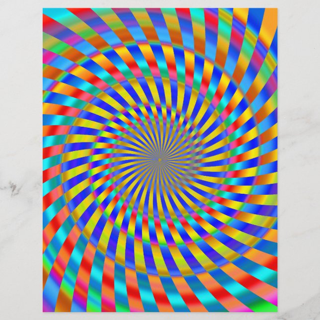 Vorlage für Flyer: Farbiges Spiraldesign Flyer (Vorne)