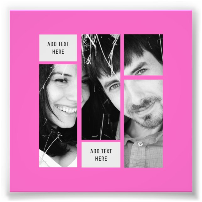 Vorlage für Foto PINK - Übertragung auf ein Gesche (Vorne)