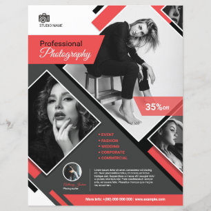 Vorlage für fotografische Flyer