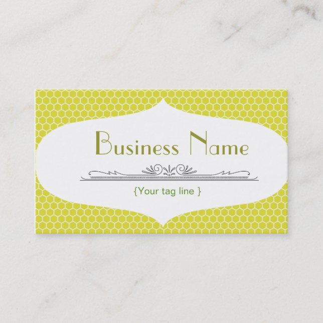 Vorlage für Funky Bee Business Card Visitenkarte (Vorderseite)