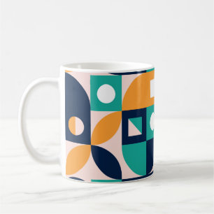 Vorlage für geometrische Farbzusammensetzung mit a Kaffeetasse