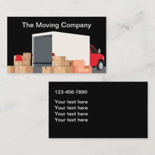 Vorlage für Geschäftskarten für Umzugslastwagen Visitenkarte
