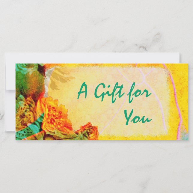 Vorlage für Geschenkgutachten für tropische Grenze (Vorderseite)