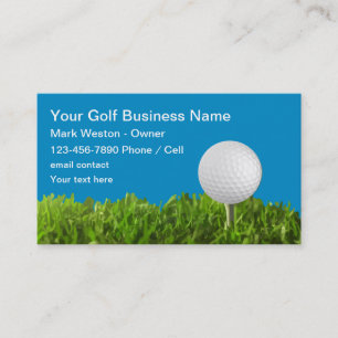 Vorlage für Golf Theme Business Card Visitenkarte