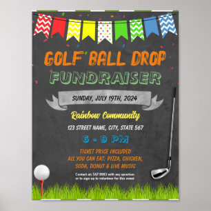 Vorlage für Golf Turnier Fundraiser Poster
