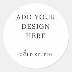 Vorlage für große runde Stickereien Runder Aufkleber