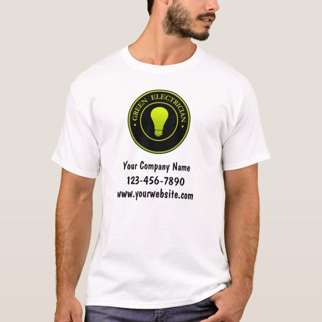 Vorlage für grüne Elektrologos Shirts (Vorderseite)