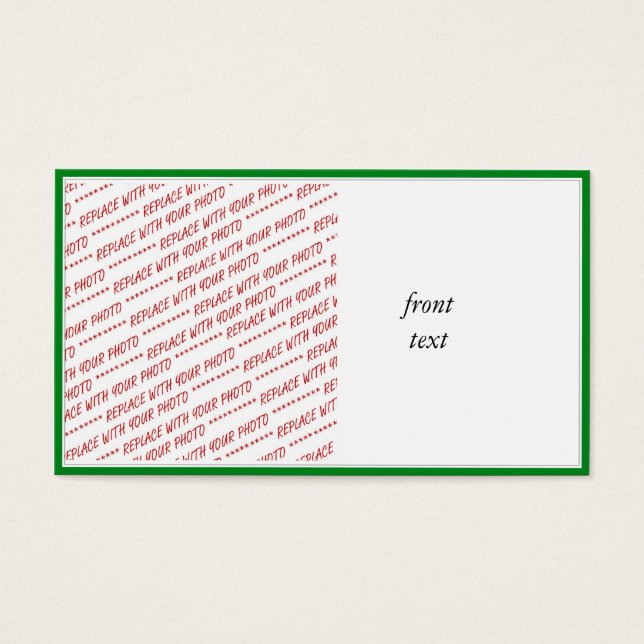 Vorlage für grüne, getrimmte Grenzen (Vorderseite)