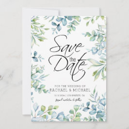 Vorlage für Grünflächen Wasserfarben Save the Date