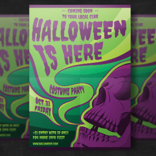 Vorlage für Halloween-Party-Flyer