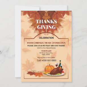 Vorlage für Herbst/Herbst-Party-Flyer