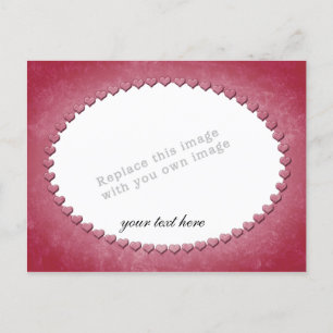 Vorlage für Herzrahmen Postkarte