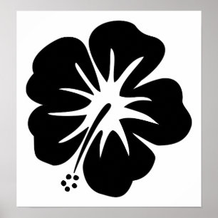 Vorlage für Hibisken Poster