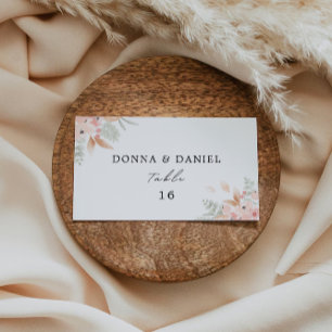 Vorlage für Hochzeiten von Wildblumen-Platzkarten