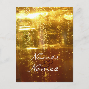 Vorlage für Hochzeitstabellen Postkarte