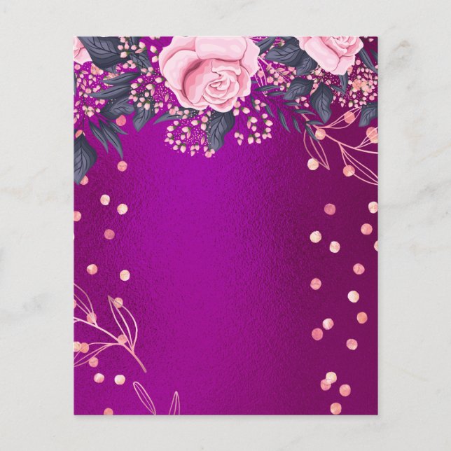 Vorlage für Hübsche Girl-Events oder Geschäftsproj Flyer (Vorne)