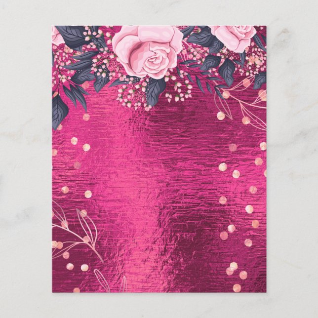 Vorlage für Hübsche Girl-Events oder Geschäftsproj Flyer (Vorne)