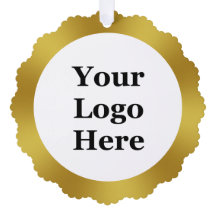 Vorlage für Ihr Business Gold und Weiß-Logo