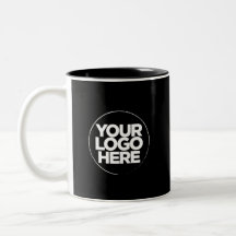 Vorlage für Ihre Logo-Sonderfarben Schwarze Tasse
