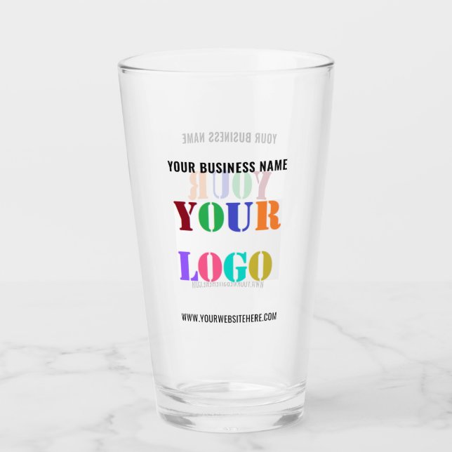 Vorlage für Ihre Logotexte Werbegestaltung Glas (Vorderseite)