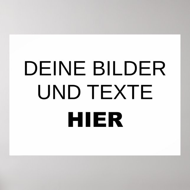 Vorlage für individuelle Poster (Vorne)