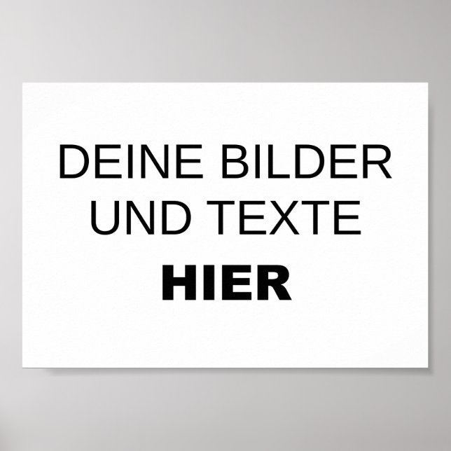 Vorlage für individuelle Poster (Vorne)