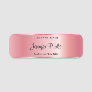 Vorlage für kalligraphische Skripte Elegante Rose Namensschild