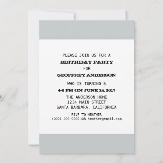 Vorlage für Kid Birthday