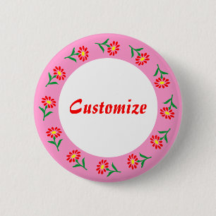 Vorlage für kleine Blume Button