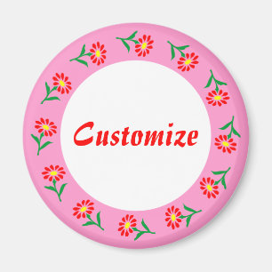 Vorlage für kleine Blume Magnet