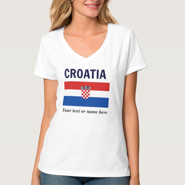 Vorlage für Kroatien zur Personalisierung T-Shirt (Vorderseite)