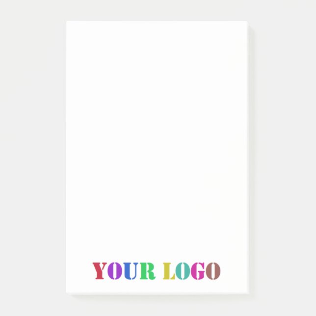 Vorlage für kundenspezifische Firmenlogos nach dem Post-it Klebezettel (Vorderseite)