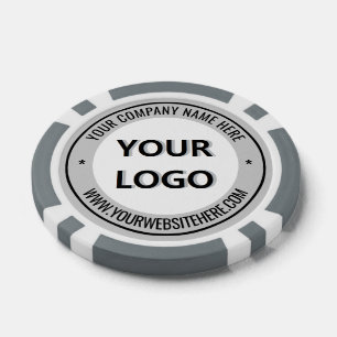 Vorlage für kundenspezifische Firmenlogos und Poke Pokerchips