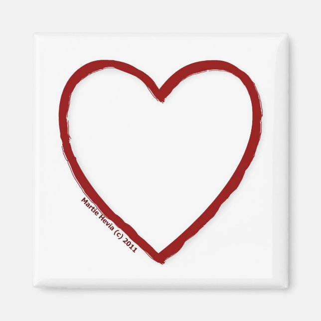 Vorlage für Liebe und Hate-Magnet Magnet (Vorne)