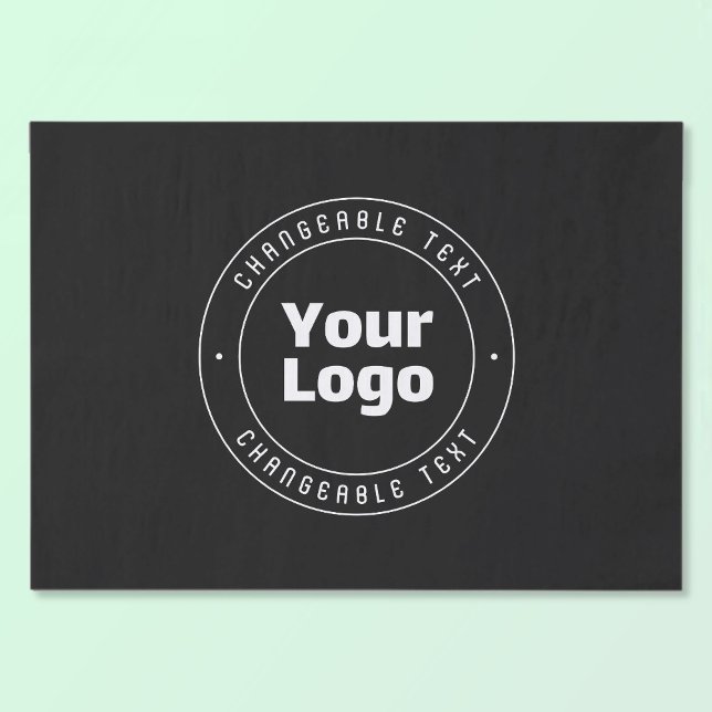 Vorlage für Logos und bearbeiteten Text | Schwarz  Seidenpapier (Von Creator hochgeladen)