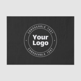 Vorlage für Logos und bearbeiteten Text | Schwarz  Seidenpapier