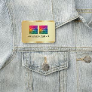 Vorlage für Member-Fotos und Firmenlogos Namensschild