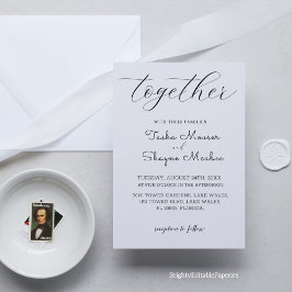 Vorlage für Minimalistische Hochzeiten