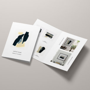 Vorlage für Minimalistische Künstlerbroschüre