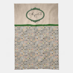Vorlage für mit Monogramm Handtücher