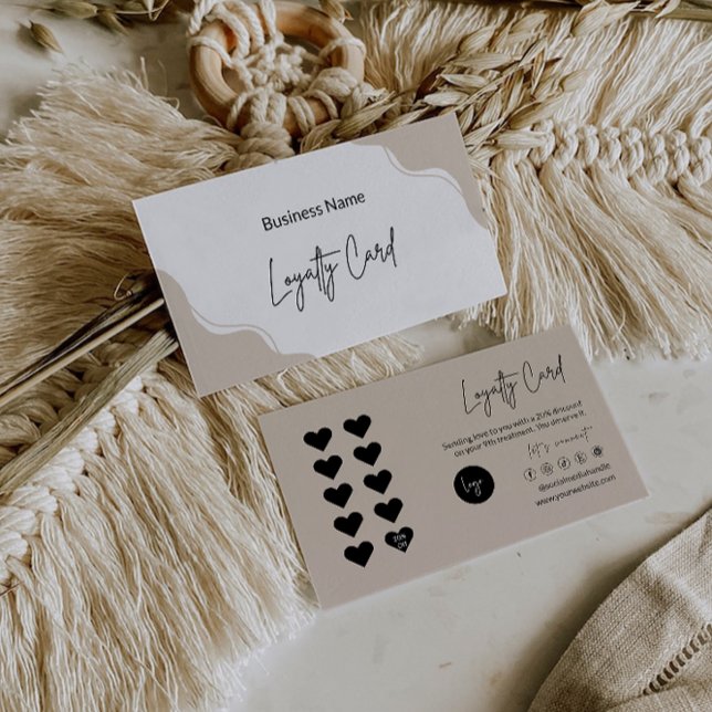 Vorlage für moderne Loyalitätskarten Treuekarte (Modern Loyalty Card Template,)