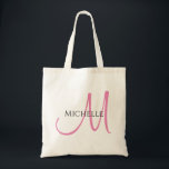 Vorlage für moderne Minimalistische Anfangsbuchsta Tragetasche<br><div class="desc">Moderner Minimalistischer Anfangsbrief Elegant Modernes Template Shopping Geschenkgutschein Tote Bag.</div>