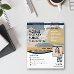 Vorlage für Navy Blue & Gold Mobile Notary Marketi Flyer<br><div class="desc">Unser beliebtes Navy Blue & Gold Mobile Notary Marketing Flyer Template ist ein maßgeschneiderter Marketing Flyer für Notare und singende Agent. Einfache Anpassung durch Ändern Ihres Fotos und Kontaktinformationen! Fügen Sie Ihren QR-Code und Text zu personalisieren. **Beachten Sie, dass dies eine aktualisierte und korrigierte Version ist** Bitte schreiben Sie mir,...</div>