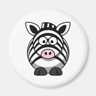 Vorlage für niedlichen Cartoon Zebra Magnet