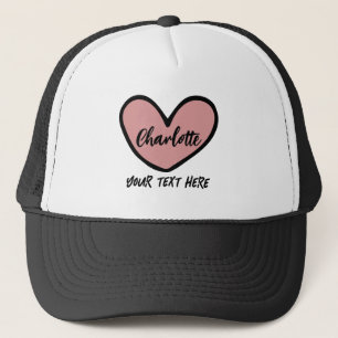 Vorlage für Niedliches Sweet Heart Pattern für ben Truckerkappe