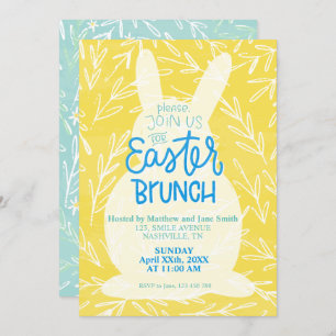 Vorlage für Osterbrunch-Party Einladungen