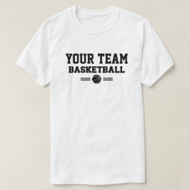 Vorlage für personalisierte Basketball-Team T-Shirt