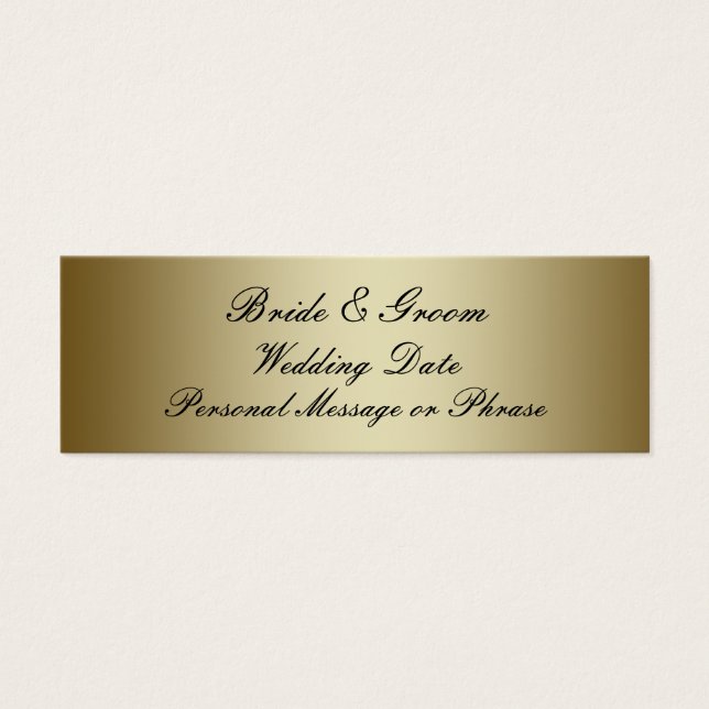 Vorlage für Personalisierte Gastgeschenk Hochzeit (Vorderseite)